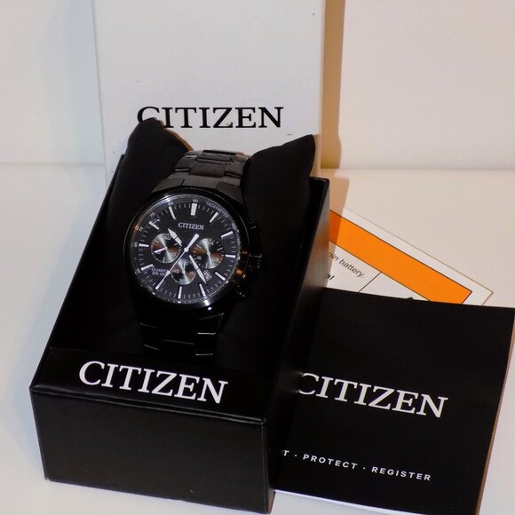 Citizen Men's Black Chronograph Tachymeter Date Watch GN-4-S, 0520-S114268 - Picture 1 of 7